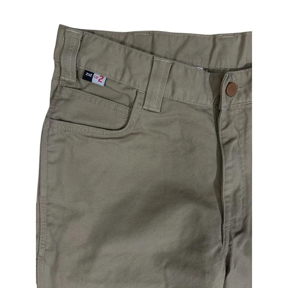 Carhartt FR Canvas Cargo‎ Pants 33x32 NFP Cat 2 104204-DKH